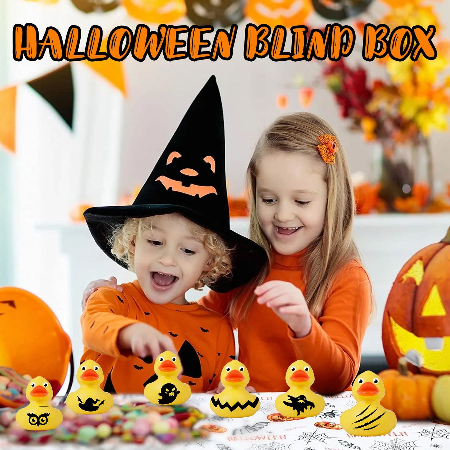 Boîte Surprise de Canard d'Halloween - Cadeau de Compte à Rebours
