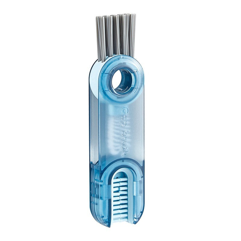 Vacuum cup brush cleaning cup, water cup mouth, milk bottle, multifunctional cleaning cup lid, tea cup, three in one gap brush t - Korvel