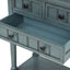 Mesa Consola Estrecha TREXM - Mesa de Sofá Slim con Cajones de Almacenamiento (Marino)
