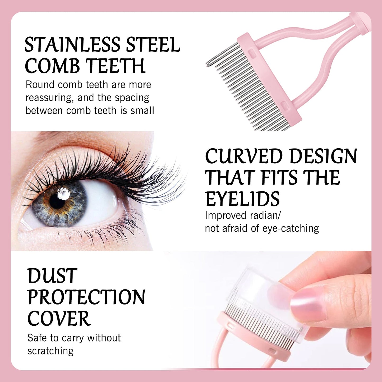Eyelash Separator Comb for Clump-Free Lashes