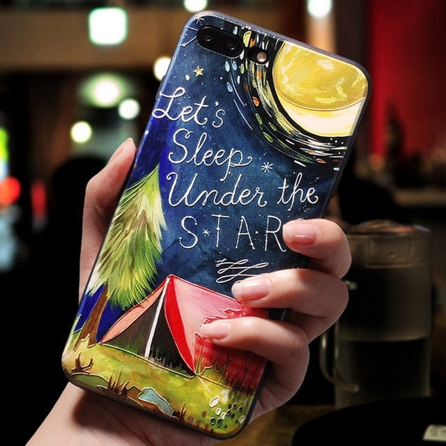 Eqvvol Cute 3D Cartoon Patterned Phone Case for iPhone