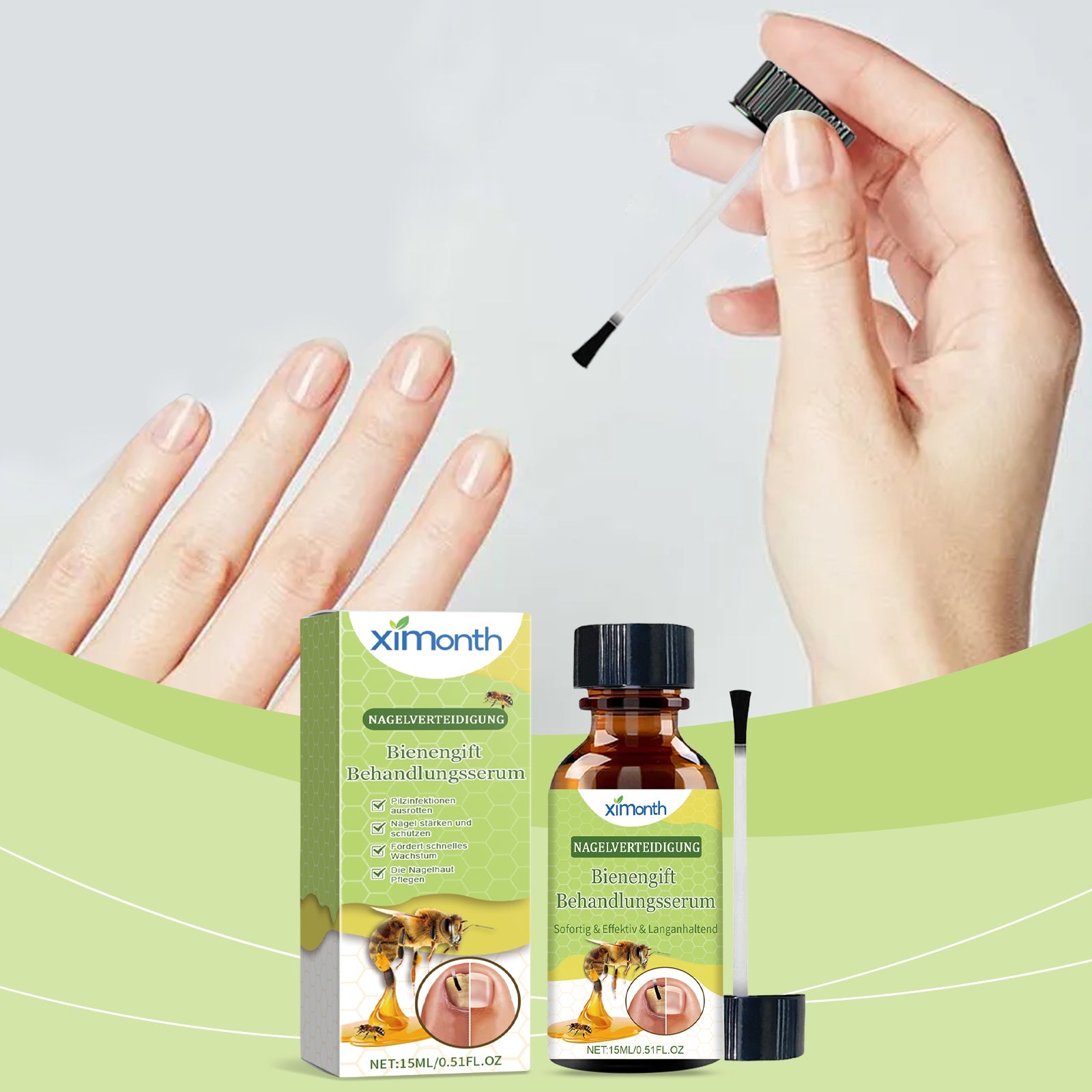 Nail Care Essence Gently Cleanses, Moisturizes And Restores Nails Daily Nail Care Essence - Korvel