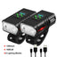 Rechargeable bicycle cycling night light USB light T6 light Strong flashlight Mountain bike front and rear light accessories - Korvel
