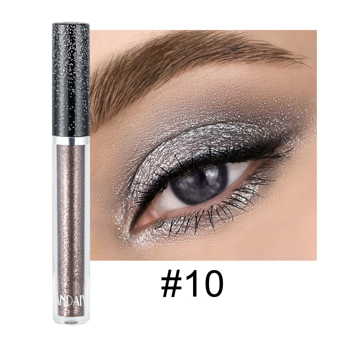 HANDAIYAN 12 Color Single Diamond Liquid Eye Shadow Psychedelic Pearly Shiny Eye Shadow Lying Silkworm Tear Makeup Eye Shadow Liquid - Korvel