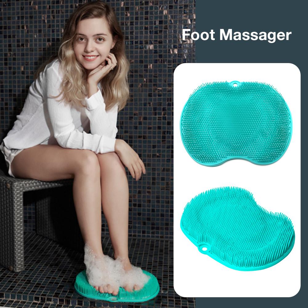 Pregnant Women Without Bend Over Shower Foot Massager Scrubber Cleaner Washing Massage Tools Pad Mat Elderly Feet Cleaning Brush - Korvel