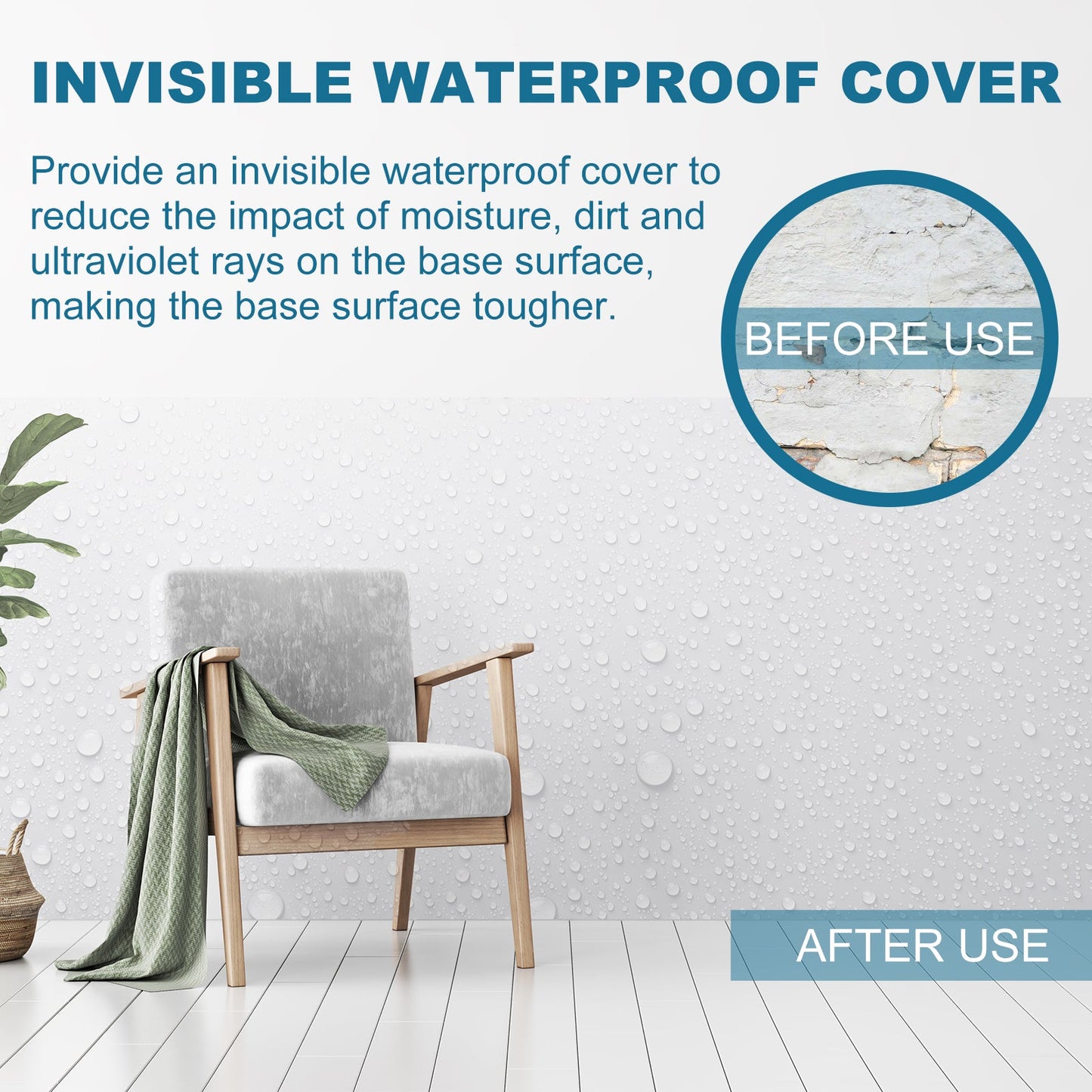 Invisible Waterproof Leak Repair Spray for Tiles and Walls