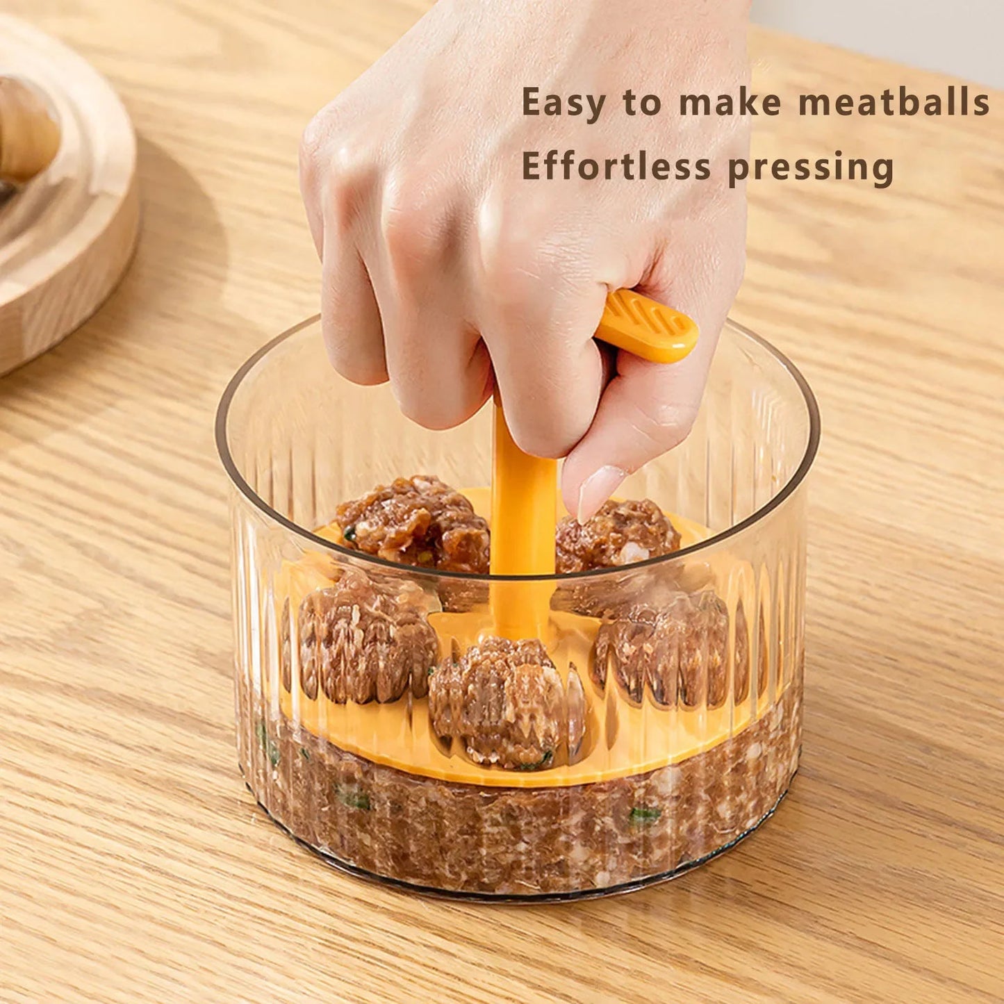 Meatball Maker Fried Meatball Presser Multi functional Household Utensil for Making Rounds Shrimp Slippery and Auxiliary Food - Korvel