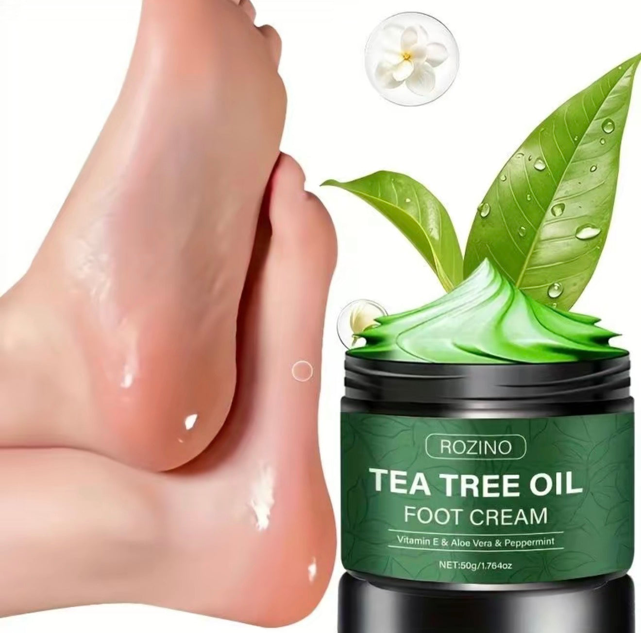 FootRelief Tea Tree Cream for Daily Foot Care