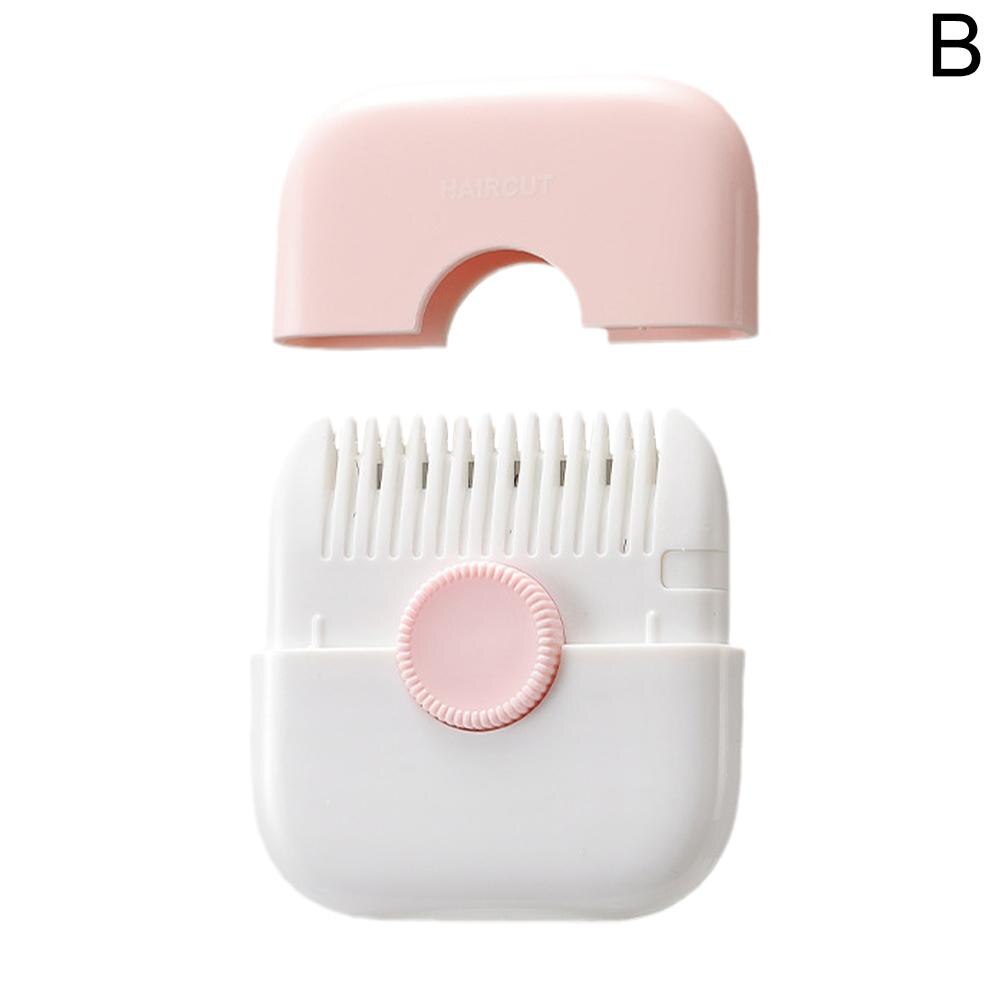 2 In 1 Hair Trimmer Bangs Trimmer  Mini Manual Hair Trimmer Comb Hair Razor Comb Cutter Portable Hair Cutting Comb Haircut Tool - Korvel