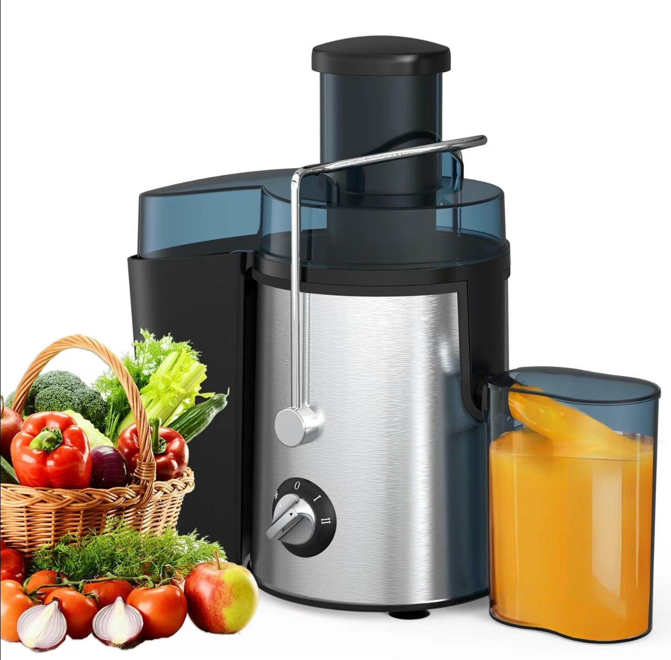 Extractor de Jugo JuiceMax 800W - Jugo Fresco Sin Esfuerzo