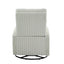 Silla mecedora giratoria tapizada JiaDa en beige