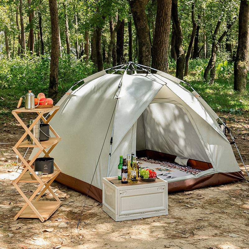Premium Automatic Pop-Up Camping Tent - Beige
