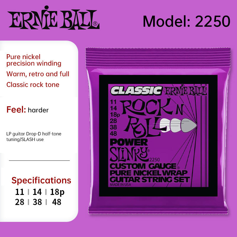 Cuerdas de guitarra eléctrica de níquel puro EB Regular Slinky Classic