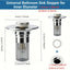 Premium Drain Sink Stopper with Hair Catching Filter