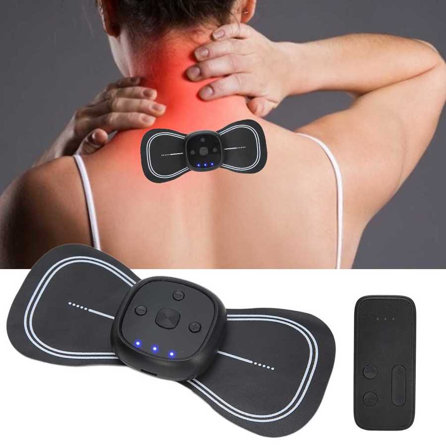 Rechargeable Wireless Remote Control Cervical Massage Paste Mini Massage Paste Cervical Spine Massager Cervical Spine Paste - Korvel