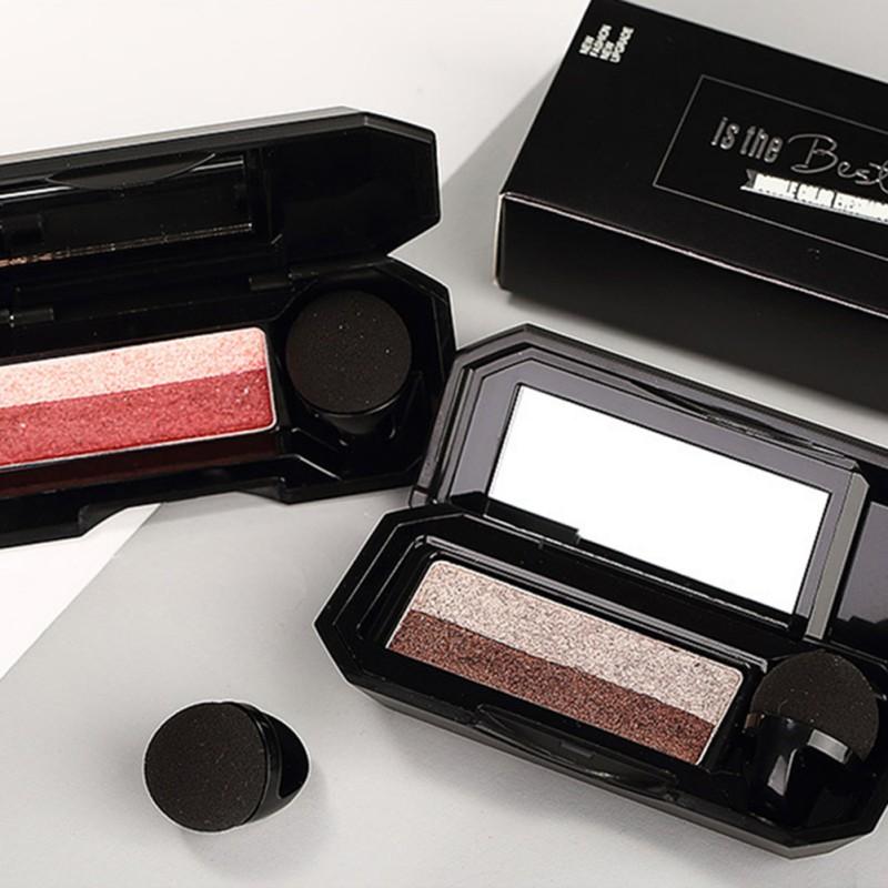 UBUB Brand Double Color Convenient Eyeshadow Makeup Palette Waterproof Pigment Shimmer Eye Color Cosmetics - Korvel