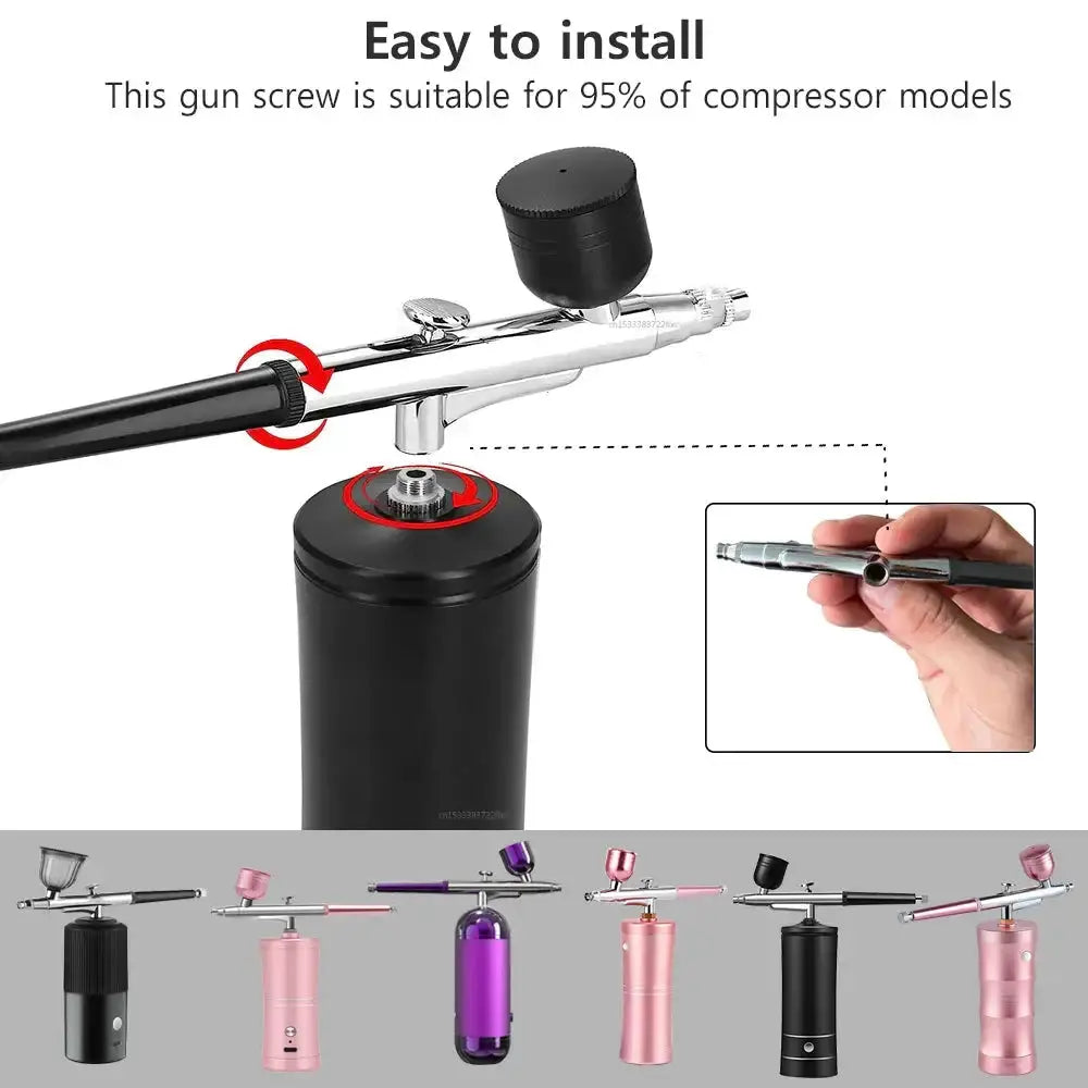 Kit de Uñas con Aerógrafo para Arte de Uñas Creativo