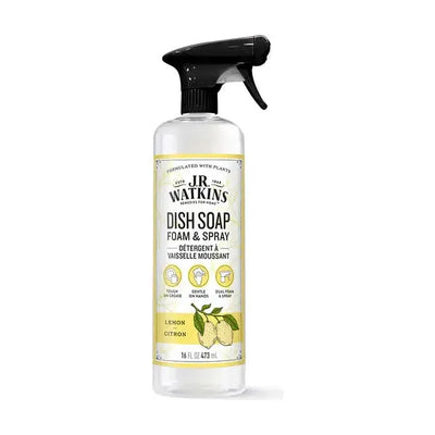J.R. Watkins Lemon Dish Soap Foam & Spray - 16 oz