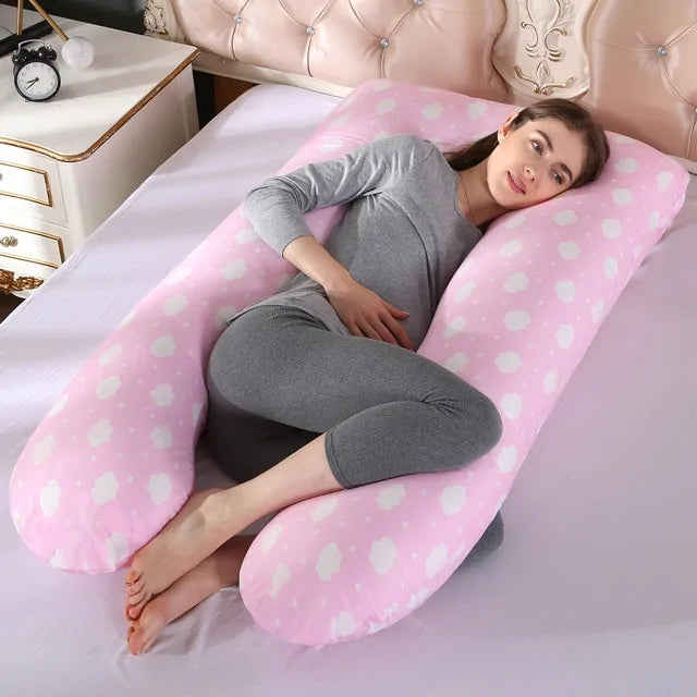 U-Shape Pregnancy Support Pillow for Comfort and Rest