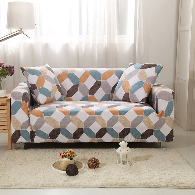 Housse de canapé élégante à fleurs - Design tout compris