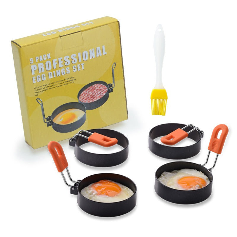 Moule à œufs et à galettes en acier inoxydable antiadhésif premium