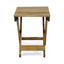 Outdoor Folding Wooden Side Table, Natural, 15"D x 22.75"W x 18.25"H - Korvel