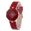 Elegant Women's Gem Cut Quartz Leather Watch - 5 Colors