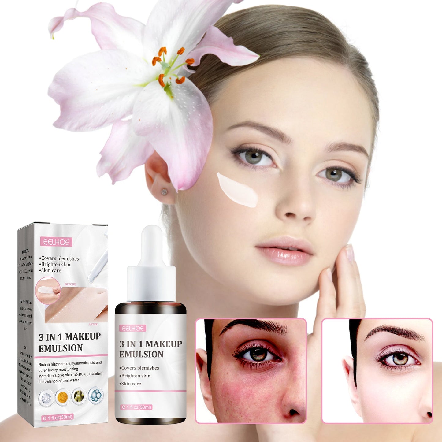 3-In-1 No Makeup Cream: Moisturizing Beauty & Concealer