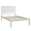 Elegant Twin Platform Bed Frame with Headboard - White
