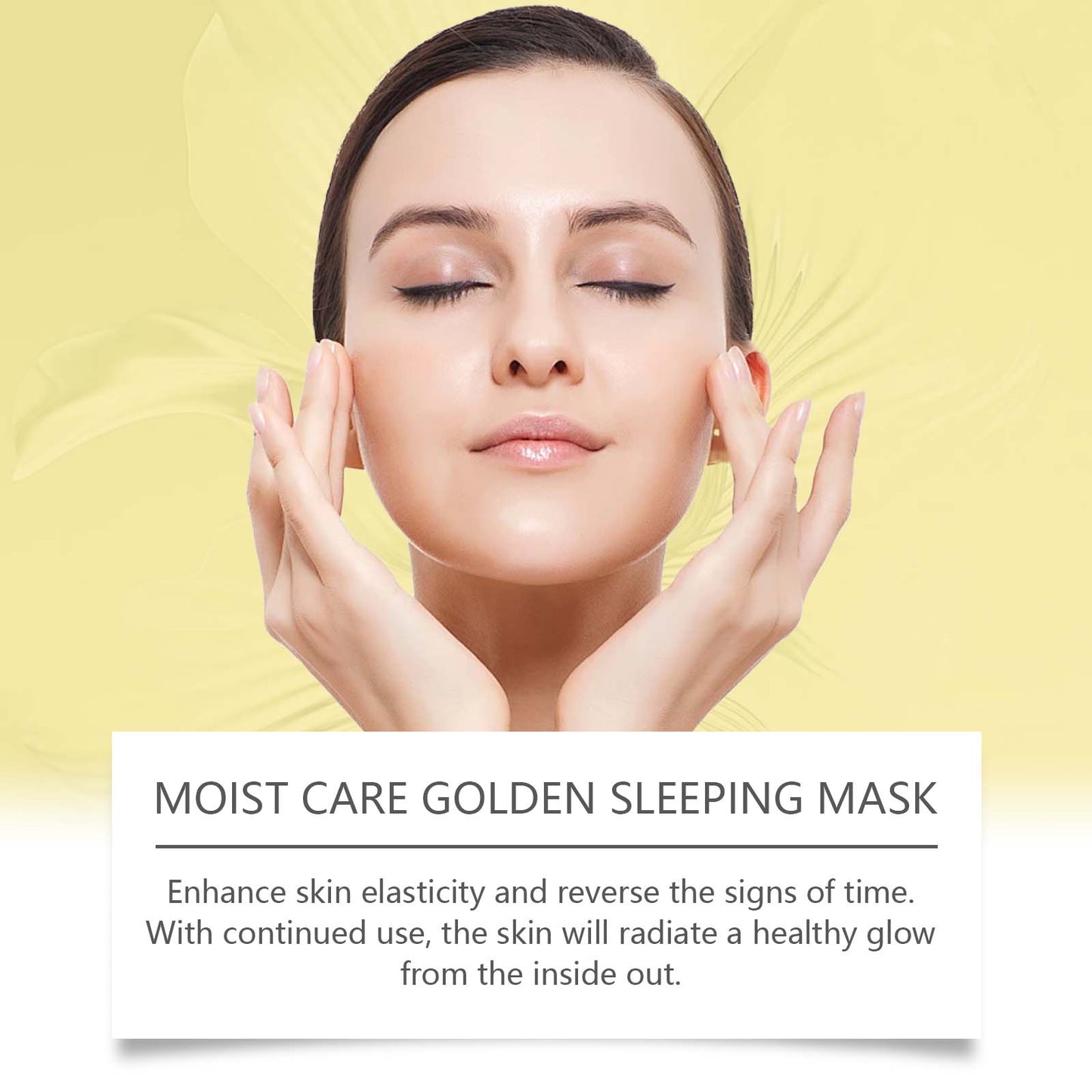 Gold Sleeping Mask, Moisturizing, Moisturizing, Moisturizing, Smoothing And Firming Skin Hydrating Mask - Korvel