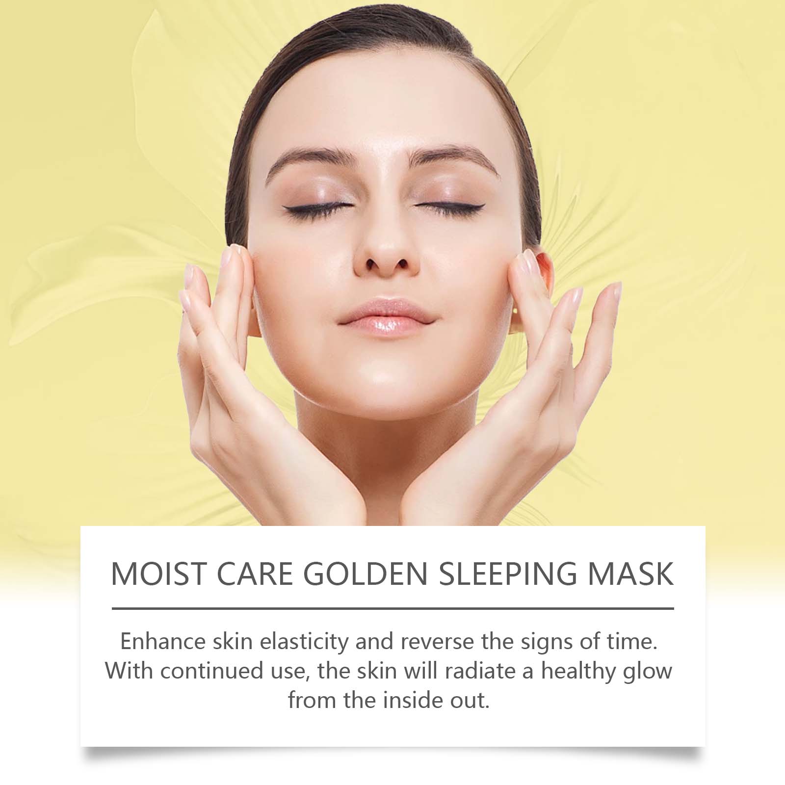 Gold Sleeping Mask, Moisturizing, Moisturizing, Moisturizing, Smoothing And Firming Skin Hydrating Mask - Korvel