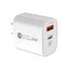 PD12W charger 5V 2.4A European, American and British standard charging head Type-C adapter PD+USB charging head - Korvel