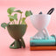 Creative Cartoon Cheek Support Abstract Figurine for Home Decor