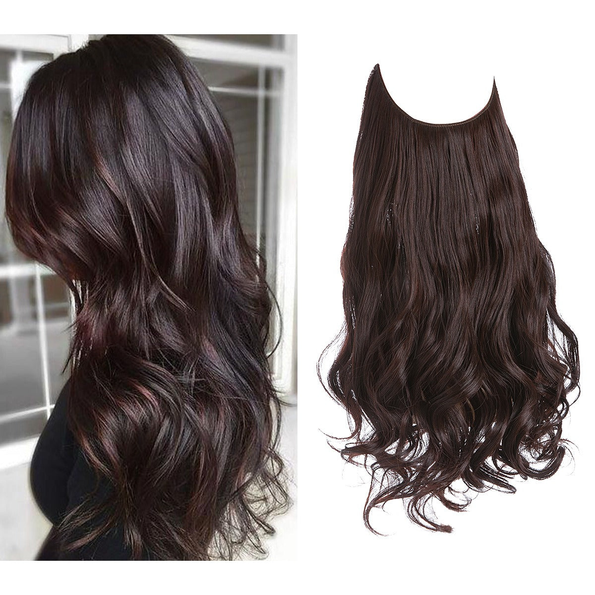 Premium Long Curly Hair Extension - High Temperature Silk