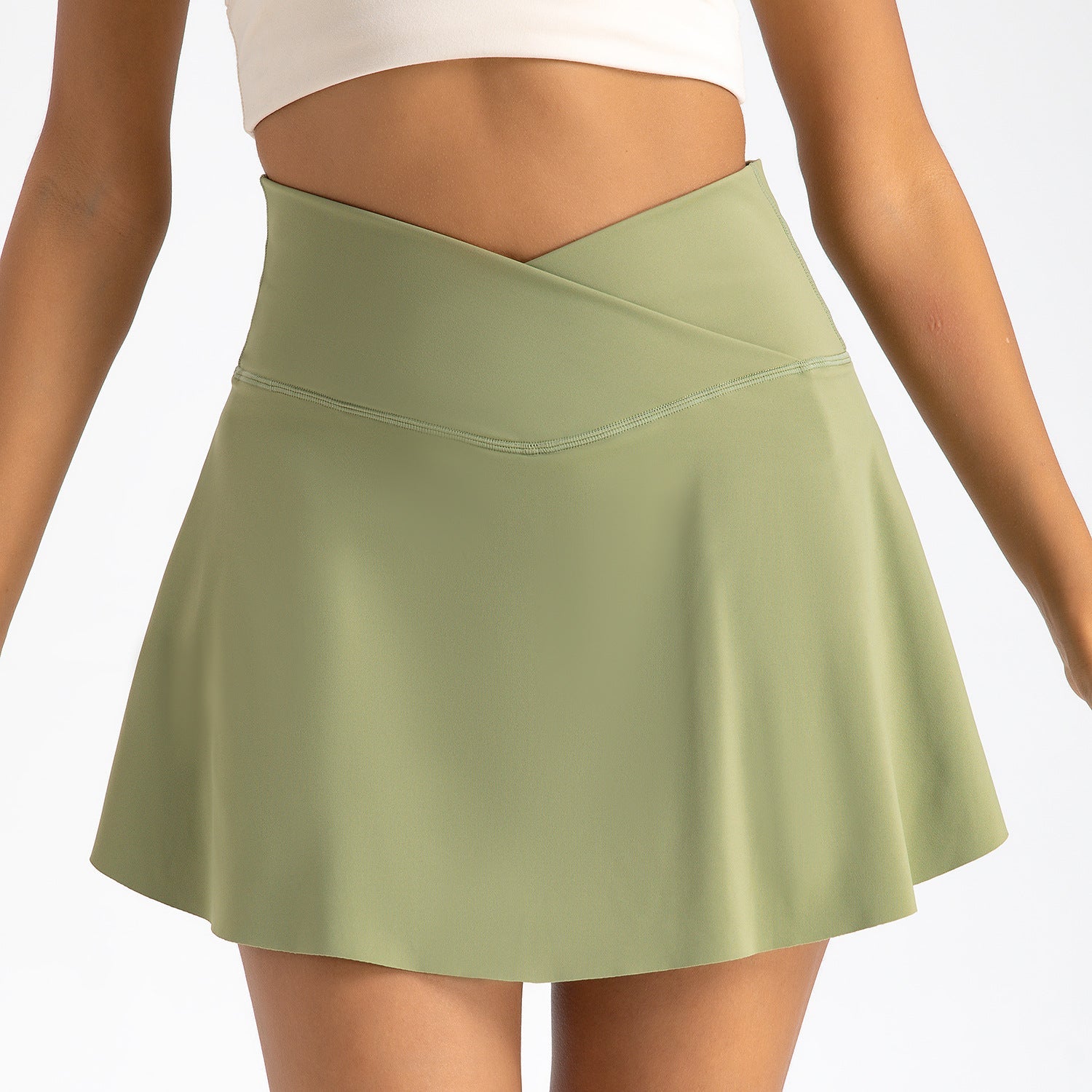 Sports skirts, yoga shorts, tennis skirts, fitness clothes, outdoor high waisted yoga clothes for women - Korvel
