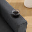 Three in one soft cushion cushion cushion sofa, folding mattress sofa bed, with side pockets and cup holder, dark gray - Korvel
