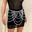 Cadena Corset Mariposa Minimalista con Perlas Imitación