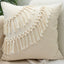 Tassels Cushion Cover 45x45cm Beige White Pillow Covers Decorative Pillow Case Square Home Boho Decor Macrame Pillowcase - Korvel