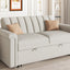U_STYLE Convertible Soft Cushion Sofa Pull Bed ,for Two People to Sit On - Korvel