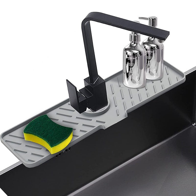 Silicone rubber folding sink drain pad splash proof tabletop kitchen and bathroom multifunctional tool - Korvel