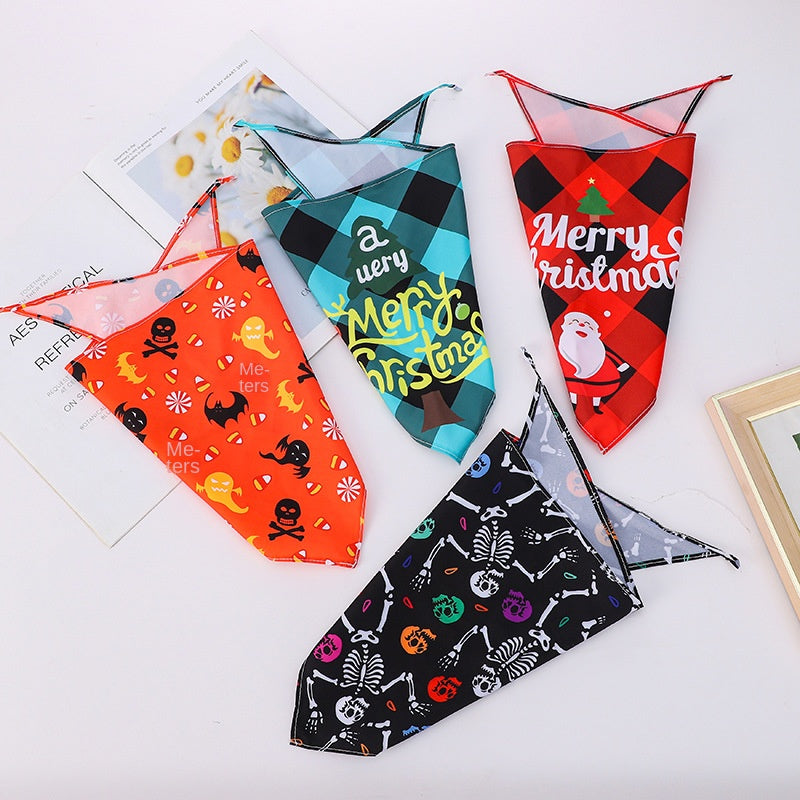 Stylish Pet Bandana for Dogs and Cats - Holiday Collection