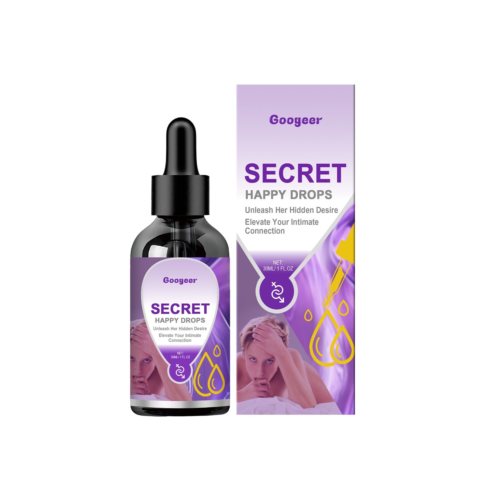 Secret Happiness Drops, Body Supplement Secret Happiness Drops Body Care - Korvel