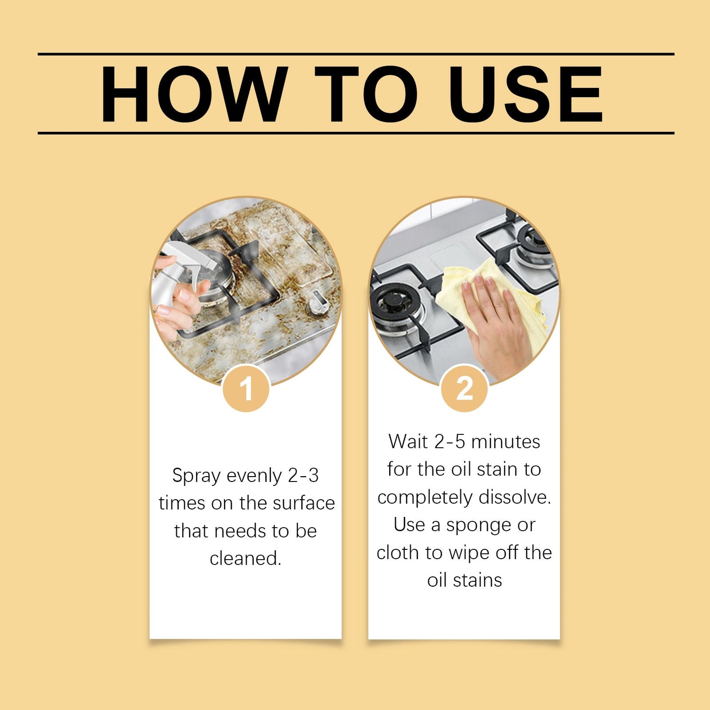 Premium Multi-Purpose Foam Cleaner for Kitchen Surfaces