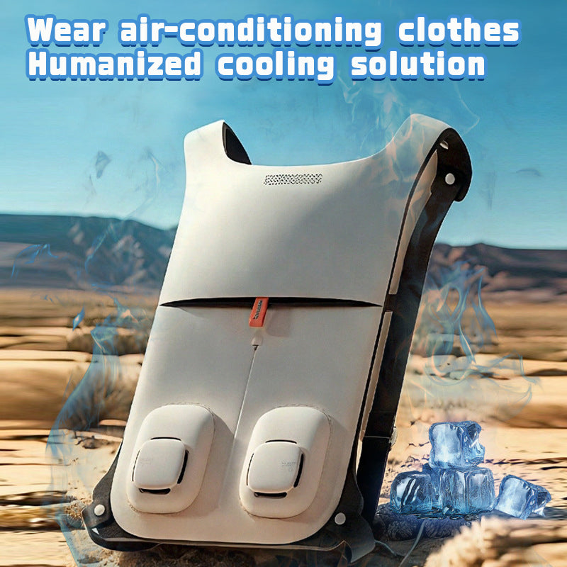 Semiconductor cooling clothing, back pad, outdoor construction air conditioner, waterproof - Korvel