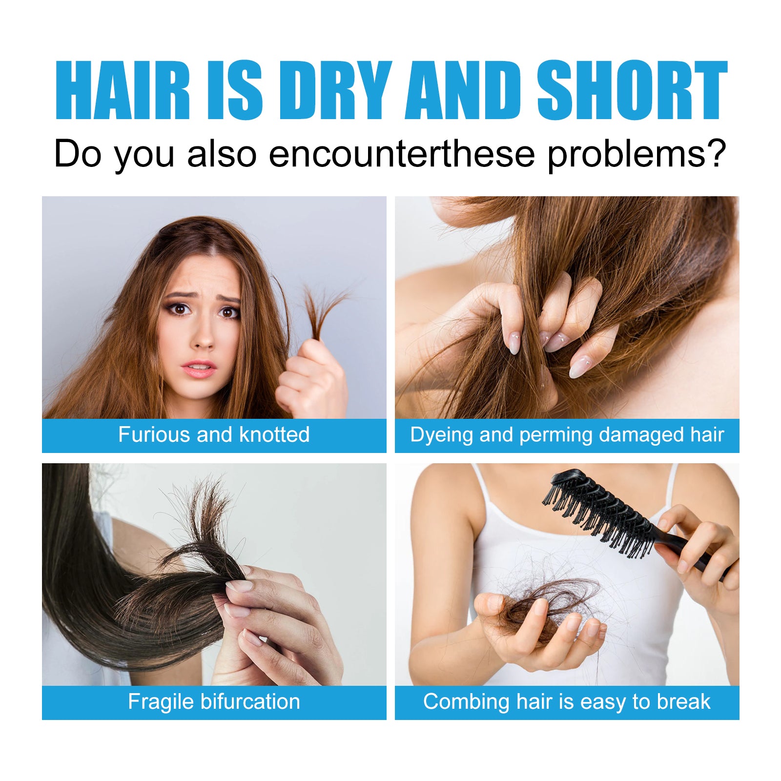 Moisturizing And Smooth Hair Mask, Repair Dry Hair, Split Hair, Smooth, Smooth And Moisturizing Hair Mask - Korvel