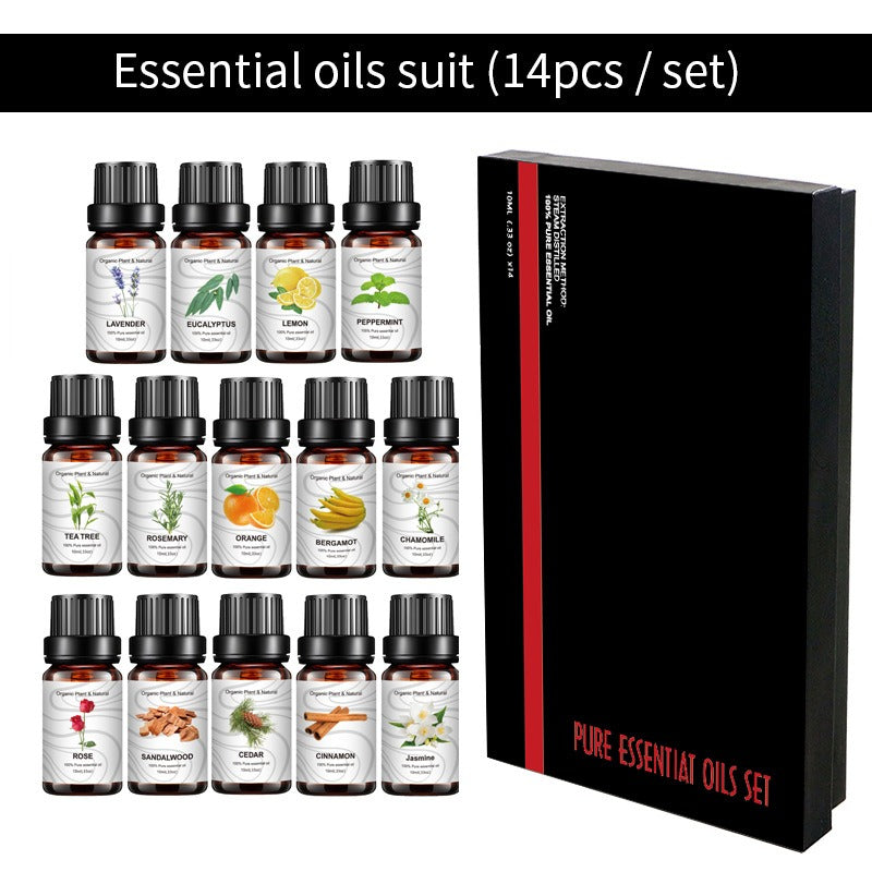 14 Piece Cross border Unilateral Essential Oil Set Box Unisex 14 Pack Body Set 10ml - Korvel