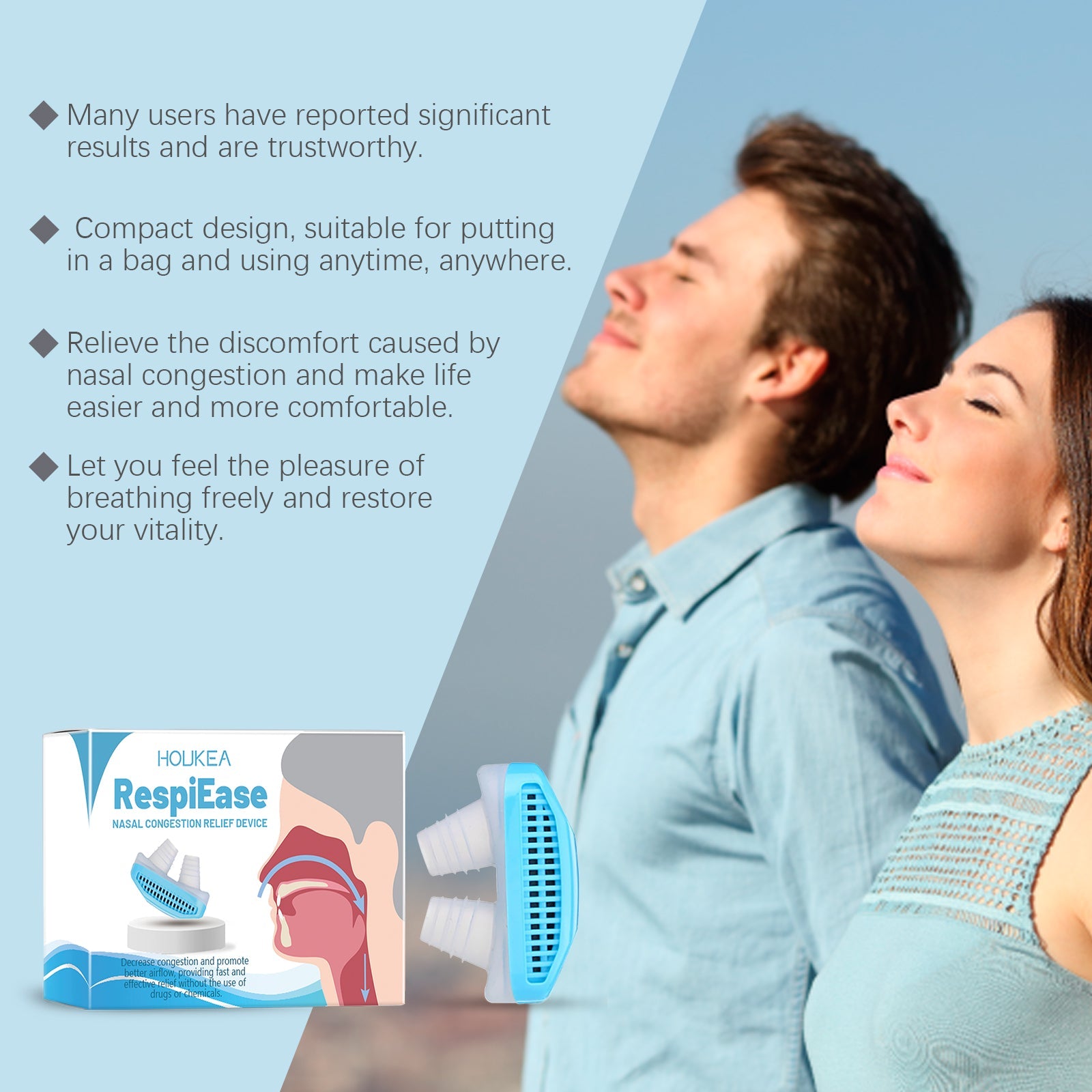 Nose Care Device Relieves Stuffy, Runny Nose Discomfort And Cleans The Nose Gently - Korvel