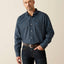 Ariat Men's Classic Fit Plaid Western Shirt - Black & Blue - Korvel