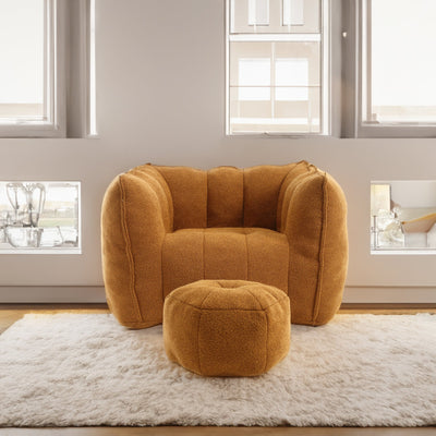 Premium Soft Bean Bag Chair with High Resilient Foam for Comfort