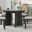 TREXM 5-Piece Retro Dining Set with Expandable Table & Chairs